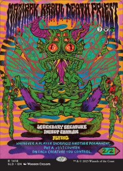 Mazirek, Kraul Death Priest Secret Lair Drop - Monstrous Magazine Art
